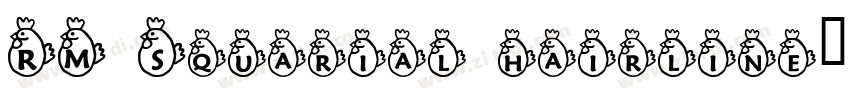 RM Squarial hairline字体转换